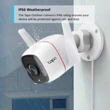 C320WS 2K QHD Wireless And Wired Security Camera Outdoor IP66 Person Vehicle Detection Starlight Colour Night Vision Cloud And Local Storage Compatible With Alexa And  No Monthly Fee - As Pic - View 8