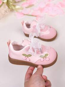 Spring Baby Girl White Shoes, Infant 0-1 Years Old, Toddler 1-4 Years Old, Baby Girl Sneakers, Spring/Autumn Baby Shoes - Baby Pink - View 7