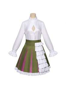 Halloween Costume, Ganlu Temple Cosplay Costume, Long Sleeve Set For Festival Party Cosplay Outfit - 粉色 - 查看 2