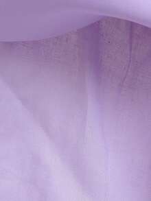 Girls' Elegant Bowknot Tulle Trailing Puff Dress, Suitable For Birthday Party, Banquet, Does Not Include Headband - 紫色 - 查看 11