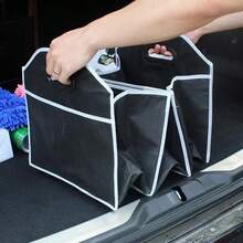 Car Storage Box Foldable Car Trunk Organizer Toys Food Storage Container Bags Box Car Accessories Auto Organizer - Black - View 2