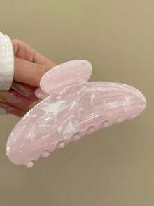 3 件/1 件女式大号 10.5 厘米/4.13 英寸混合颜色白色粉色蓝色轻质塑料发夹，时尚百搭高端优雅简约配饰，适合日常佩戴、休闲派对通勤海滩度假、发型造型洗发化妆发爪发夹发夹发夹发夹发夹秋冬女士发饰