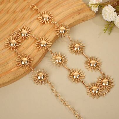 Chaîne de taille à la mode en alliage en forme de cœur pour femme, nouvelle chaîne de corps sexy, ceinture de taille pour robe, chaîne en alliage de zinc, convient à toutes les saisons