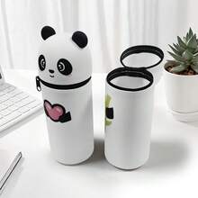 Carcasă pentru stilouri cu suport pentru stilouri, organizator transparent din PVC, pentru rechizite școlare și de birou