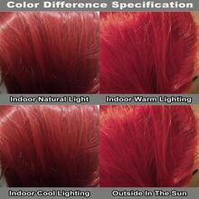 80厘米长合成纤维假发，白色紫色，适合角色扮演、派对等场合，黑色直发，女士假发片。 - 彩色 - 查看 6