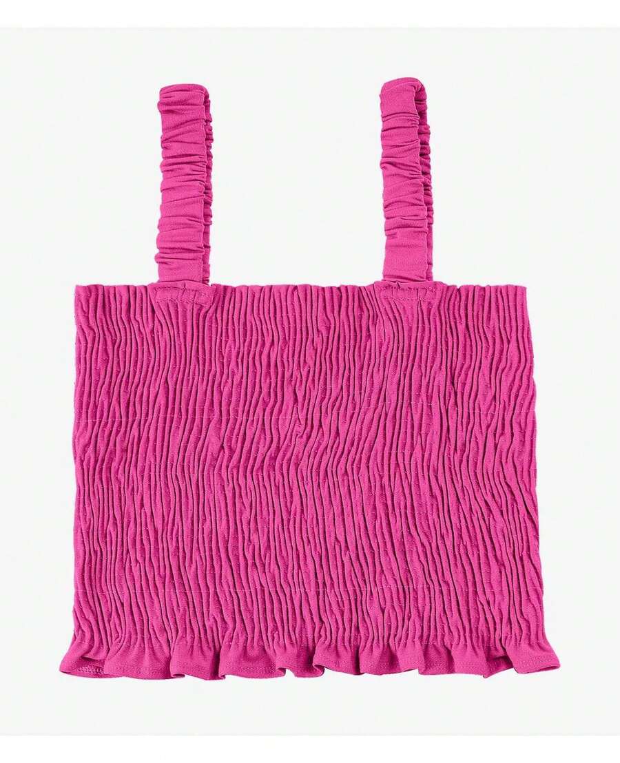 Regata Cropped Feminina Em Lastex Endless Rosa - Rosa Bebê - Visão 1