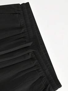 2pcs/Set Men's Loose Thin Black Long Sleeve Mandarin Collar Shirt + Pants Suit, Summer Vacation Casual Style, Lightweight Outfit Ideal For Husband/Boyfriend To Beat The Heat - Black - View 7