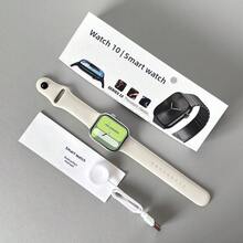 Watch Call Heart Rate Blood Pressure Measurement S10 Sports Watch,1PC Black 2.01 Full Screen Breathable Silicone Strap Watch11 - Calling Heart Rate Blood Pressure SpO2 Monitor, 110+ Sports Modes & Sleep Tracker, IP68 Waterproof & AI Voice Assistant, Father's Day Independence Day, Outdoor Running Hiking Gym Daily Wea - 白色 - 查看 7