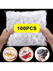 100 Pieces Of Disposable Cling Film - 透明 - 查看 7