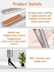 CRASTS 直发卷发两用器，沙龙级直发器，带显示屏，适用于刘海造型，沙龙级使用 - 查看 10