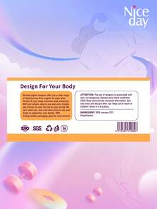 Niceday 5boxs/80pcs Super Plus Absorbent Finger Non-Trace Push-In Tampon For Women - Apricot - View 9