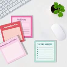 12 Pack 3x3 Inch Colorful Inspirational Sticky Notes For Work, Home, Or Schoolsss,ColorfulSquare - 彩色廣場 - 查看 4