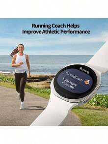 Samsung Smartwatch Galaxy Watch8 Classic con Bluetooth 5.3, llamadas inalámbricas, monitoreo de oxígeno en sangre en tiempo real, resistencia al agua de 5ATM, múltiples modos deportivos, batería de larga duración y color Galaxy White. - galaxia blanca - Ver 4