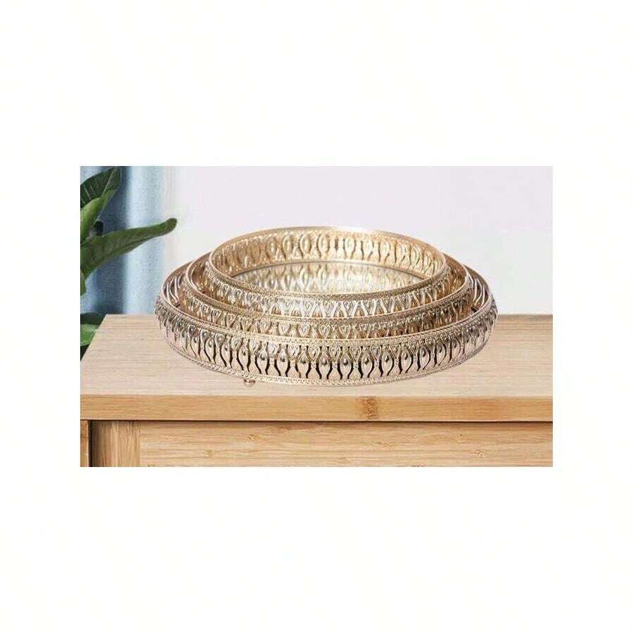 3 Pcs Wedding Cake Cupcake Stand  Serving Tray Wedding Display Gift Hampers - Multicolor - View 1