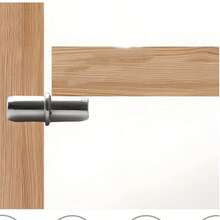 20/50/100pcs Heavy Duty Metal Shelf Brackets With Center Axle, 5x16mm (0.2" X 0.63") - Provides Sturdy Support For Cabinets, Cupboards And Furniture