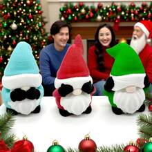 Christmas Gift Wise Santa 3D Printed Figurine - Hear No Evil See No Evil Speak No Evil PLA Decorations, Christmas Home Office Decor Accent, Festive Shelf Table Ornament, Handmade-Inspired Holiday Decoration & Memorable Holiday Gift Idea