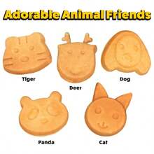 Esta gofrera eléctrica antiadherente viene en 7 adorables formas de animales, perfecta para el desayuno y las fiestas. Se calienta rápidamente, es fácil de usar y sencilla de guardar. Es el regalo perfecto para toda la familia. - Blanco - Ver 4