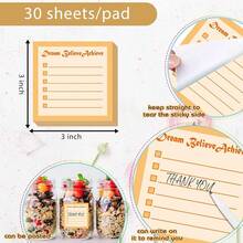 12 Pack 3x3 Inch Colorful Inspirational Sticky Notes For Work, Home, Or Schoolsss,ColorfulSquare - 彩色廣場 - 查看 3