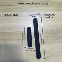 25pcs Professional Double-Sided Nail File Set | Black Matte Board Manicure Sanding Tools, 100/180 Grit, Washable Double-Sided Nail Files, Suitable For Natural Nails And Acrylic Nails, DIY Salon Use - Multicolor - View 10