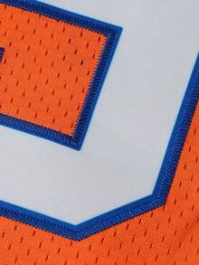 Plus Size Men's #9 Orange Football Jersey, Loose Fit Short Sleeve Pullover T-Shirt With English Letter Embroidery, Suitable For Casual, Streetwear, Party, Sports, Running - Orange - View 4