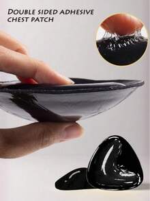 2 件可重复使用双面自粘式胸垫，隐形露背胸垫，适合小胸围，增强乳沟，适合婚纱、泳衣、比基尼 - 彩色 - 查看 6