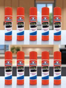 Elmer's Pegamento En Barra Elmers Color Morado, Lápiz Adhesivo escolar en barra de color morado que sirve para ver donde estas pasando la barra facilita el uso,  con secado en color transparente, Lapiz Adhesivo Elmers School Glue De 6 Gr - Morado Violeta - Ver 5