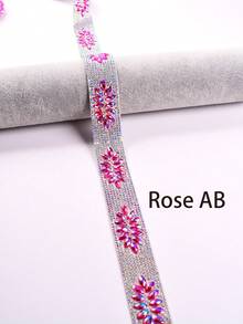 Crystal Glass Cube Self-Adhesive Glass Crystal Rhinestone Decorative Strips, Self-Adhesive Glue, Crystal Ribbon Stickers, Suitable For DIY Fashion, Shoes, Crafts, Clothing, Automotive Decor And Holiday Decorations, Valentine's Day, New Year Gifts, Home Decor - Multicolor - View 22