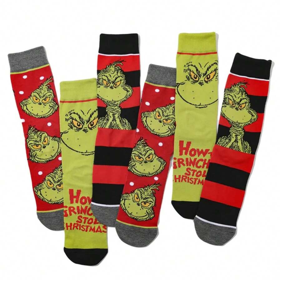 Calcetines Neutros de Navidad Calcetines Medias de Alce Regalo Decoraciones de Navidad Adornos Navideños Navidad Decoraciones de Año Nuevo 2025 - Verde - Ver 1