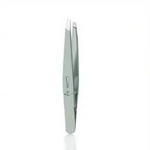 1支高精度眉镊，不锈钢材质，适用于眉毛、细毛、胡须，超薄扁平头修容工具，适合家庭和沙龙使用。 - 彩色 - 查看 10