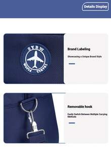 Esta bolsa de viaje de gran capacidad y diseño clásico presenta un elegante diseño de unicolor, simple, versátil y ligero. Su correa para el hombro ajustable y multifuncional la hace ideal para escapadas de fin de semana, viajes de negocios y visitas al gimnasio. Además, se puede utilizar para guardar útiles escolares.