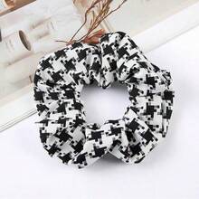 New Plaid Scrunchies, High-Quality Elastic Hair Ties, Versatile Ponytail Holders, Solid Color & Floral Scrunchies ,Hair Elastics ,Hair Rubber Bands ,Hair Rope