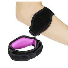 Adjustable Compression Elbow Sleeve With Hook & Loop Closure, Suitable For Daily Fitness Exercises - Multicolor - View 2