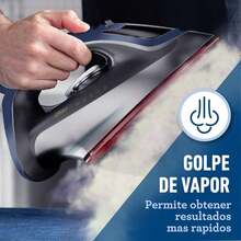 Plancha de Vapor Oster con Tecnología Aero cerámica, Azul GCSTAC6952, potencia de 1600 watts, 40% mejor deslizamiento, - Tipo de Enchufe A USA (110-127V) - Ver 6