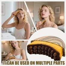 1pc Ergonomic Lymphatic Contour Face & Neck Care Brush - Multicolor - View 8