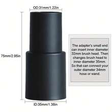 6 件装真空吸尘器刷头喷嘴带 32/35 毫米适配器备用零件缝隙集尘器真空吸尘器更换附件
