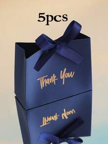 5pcs Souvenirs Packing Gift Box Candy Boxes Wedding Favors Gift Box Party Birthday - Multicolor - View 18