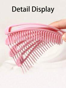 1/2 piezas Peine de mujer con diseño de pulpo, adecuado para cabello húmedo o seco, cabello largo liso, cabello rizado grueso, cepillo para cabello enredado, peine de concha, grabado y brillante, peine de estilo esponjoso y suave, antiestático y no dañino para el cabello, masajea el cuero cabelludo - Multicolor - Ver 6