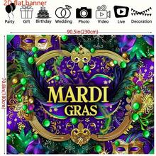 Phông nền chụp ảnh Polyester Carnival phẳng 2D, phông nền chụp ảnh tiệc hóa trang, lễ hội hóa trang và cảnh tiệc tùng - 1 CÁI - Xem 3