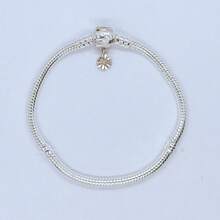 1件装多款闪亮纽扣式手链，DIY金色心形镶钻珠手链，银色心形爱心闪光吊坠手链，60&50&45厘米珠项链，适合搭配同款手链珠子 - 彩色 - 查看 3