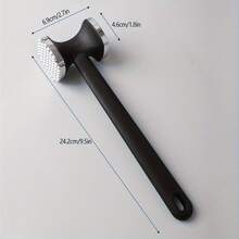 1pc Stainless Steel & Aluminum Alloy Meat Tenderizer Hammer - Double-Sided, Textured & Smooth Sides For Effortless Tenderizing, Ideal For Steak, Chicken & Pork - Perfect BBQ, Camping & Kitchen Tool Cooking Utensils - Nhiều màu - Xem 8