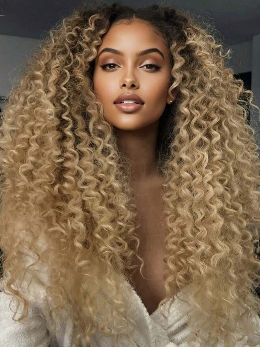 Ombre Brown Roots Ash Blonde Deep Wave Lace Front Wigs Human Hair 13x4 HD Transparent Human Hair Wigs For Women 250 Density Curly Human Hair Wig Glueless Wigs Pre Plucked Bye Bye Knots With Baby Hair Brazilian Blonde Colored - 根染&漸變色 - 查看 1