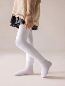 3pcs/Pack Girls/Toddlers Thermal Lined Tights, Classic Casual Warm Leggings, Soft & Comfortable, Suitable For Autumn/Winter Daily Wear Or Holiday Gifts - Multicolor - View 16