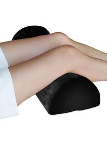 HMQ beauty 1个半圆形腿枕，记忆棉轮廓人体工学颈枕，可拆洗枕套，适合侧睡者