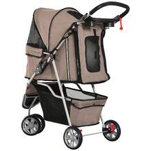 PawHut Dog And Cat Stroller, Multicolor (Coffee Brown) On Site - 1 - 查看 8