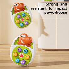 4件套恐龙造型玩具套装，独特礼物，儿童玩具（蓝色、绿色、橙色和红色），互动学习益智玩具，适合家庭游戏 - 彩色 - 查看 4