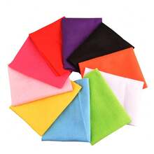 1 لفة من القماش الناعم الصوفي للأشغال اليدوية، مقاس 17.72 * 17.72 بوصة بألوان متنوعة وسمك 1.4 مم، قماش صوفي لمشاريع الأشغال اليدوية والخياطة والرقع والديكورات