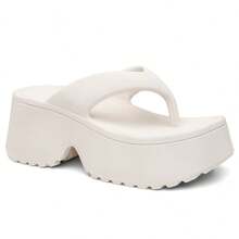 Women's Heeled Flip-Flops: Style And Modernity - 香檳色 - 查看 1