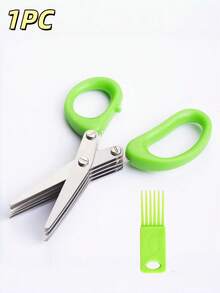 1 件小型不锈钢厨房剪刀，多层蔬菜切菜器，5 刃葱剪，多功能厨房切菜器，蔬菜剪厨房用具，厨房用品，用于切碎韭菜、香料 | 食品安全金属，非常适合切葱等，不适合切布！（颜色随机） - 彩色 - 查看 17