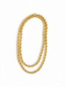 Una pieza collar dorada para mujer minimalista para cualquier ocasión - Dorado - Ver 3