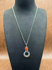 1 Set Vintage Bohemian Style Turquoise Pendant Necklace, Turquoise Earrings, 2-Layer Necklace Can Be Matched Freely, Versatile, Suitable For Casual Wear, All Seasons Jewelry, Suitable For Women And Girls To Match Daily Outfits, Party Accessories, Jewelry, Gift For Family/Friends/Yourself - Bohemian Style - View 12